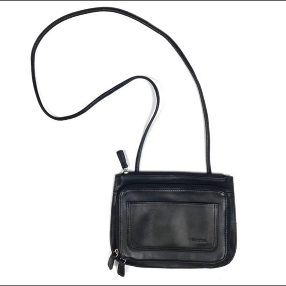 Fossil Handbags - Fossil Small Black Leather Bag